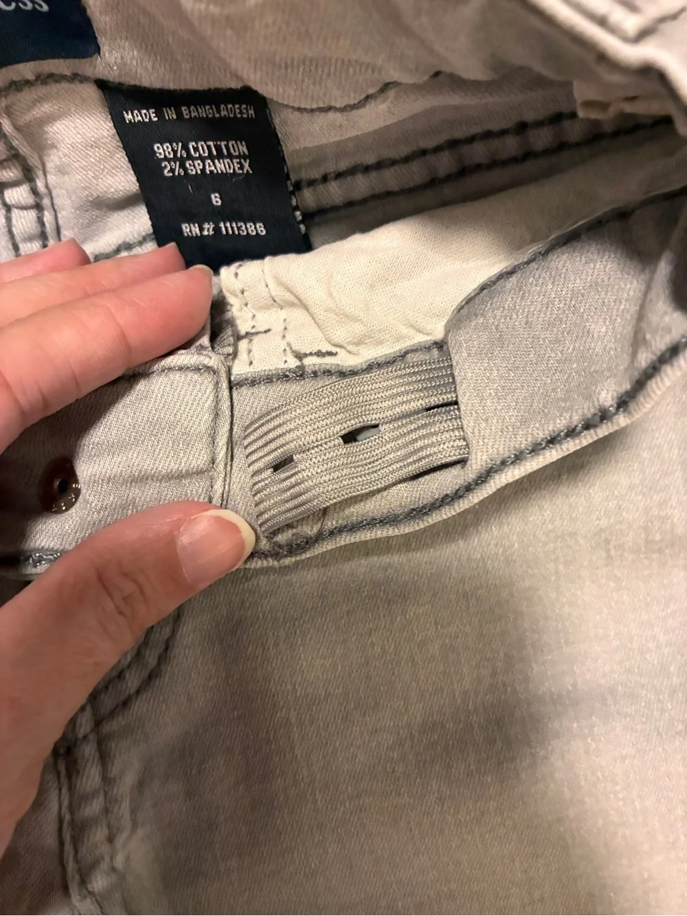 Kids Slim Straight Jeans in Light Taupe